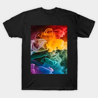 Abstract, Marble, Watercolor, Colorful, Vibrant Colors, Textured Painting, Texture, Gradient, Wave, Fume, Wall Art, Modern Art T-Shirt